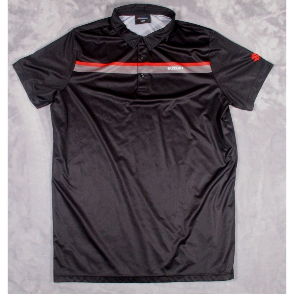 Suzuki Black Performance Polo Shirt Men's L‎ Suzuki Motors Parts & Accessories